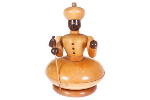 Oriental jako kadzielniczka, 1 ramię luźne, drewno, wys. 22 cm