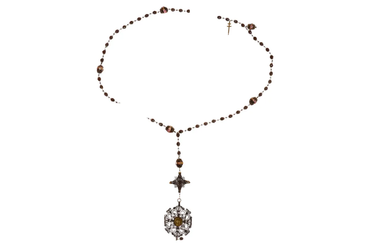 Alpine Biedermeier rosary