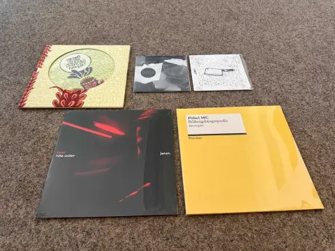 5 langspeelplaten / singles - rock, hiphop (deels picture-disc)