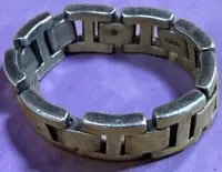 Bague en argent 925 à maillons, taille 69, 8,61 g