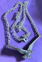 Collier en argent 925 avec aigle, L env. 50 cm, 16,37 g