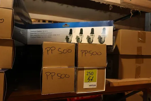 5 x Napoleon zwenkwielen upgrade set in doos