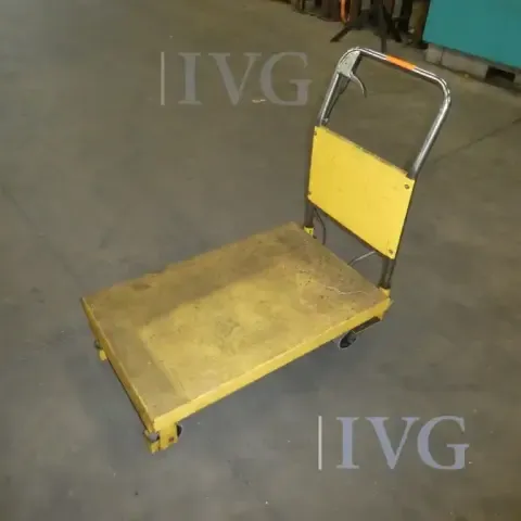mobiler Scherenhubtisch (gelb)