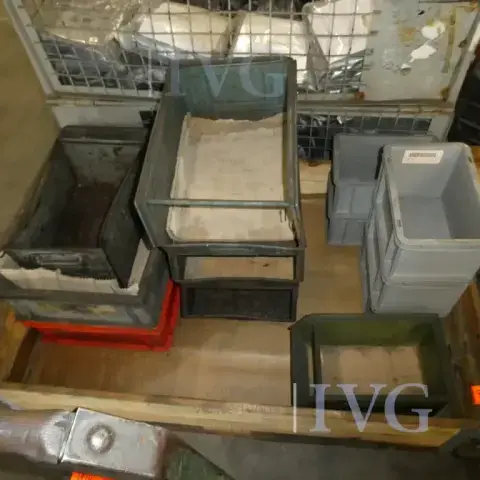 Lot of open-front storage bins / transport boxes
