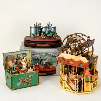 ENESCO, trzy pozytywki: The Sunday Drive, Toy Symphony i The Majestic Deluxe Ferris Wheel, lata 80. (3).