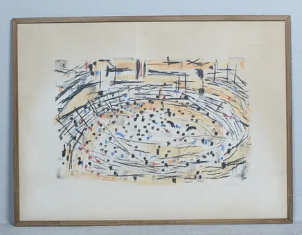 FRED ANDERSSON (1921-1989). 'Arena', litografie, limitovaná, ed. 214/260, signovaná, Švédsko.