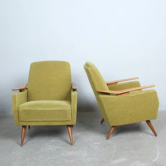 Paar Armlehnsesel / Easy Chairs der 1950er Jahre (2).
