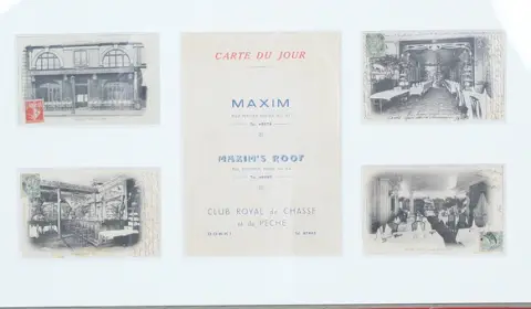 Carte Du Jour, MAXIM 's Roof, Postkarten, Paris.