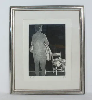 GIACOMO MANZU (1908-1991). Ets, '' Senza titolo '', gesigneerd, gelimiteerd, 20/30.