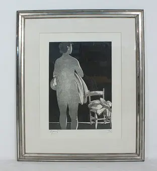GIACOMO MANZU (1908-1991). Ets, '' Senza titolo '', gesigneerd, gelimiteerd, 20/30.
