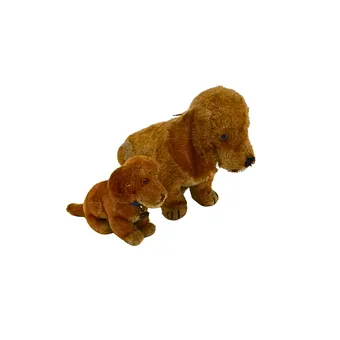 Steiff soft toy set – two young dachshunds "Bazi" with original tag