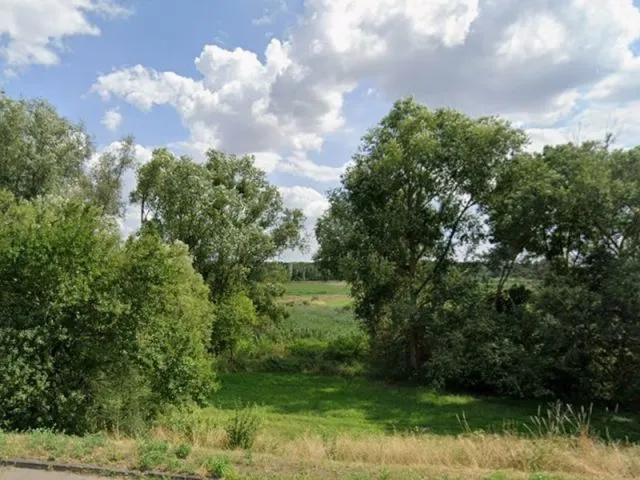 Bezesmluvní travní porost částečně s dřevinami v Angermünde