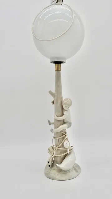 1 lampa stołowa z porcelany