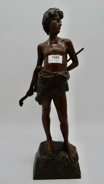 1 bronzen beeldje