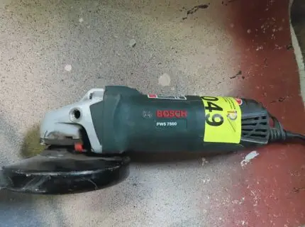 1 enhåndsvinkelsliber, fabr. Bosch, type PWS 7500, 750 W, skivediameter maks. 125 mm, produktionsår 10/2018