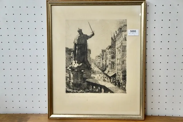 1 historical etching