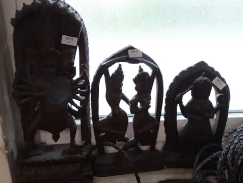 3 wall reliefs "Indian deities"