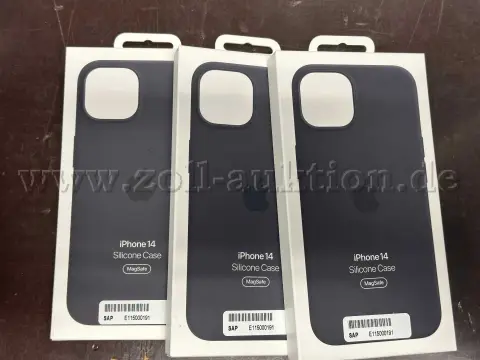 3 个 iPhone 14 硅胶保护壳 Midnight 带 MagSafe