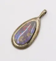 Silberanhänger, mit Opal, 2,3gr., L-2,5cm