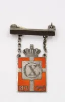 sogenannte dänische „Kongemærke“ (Königsabzeichen), Georg Jensen, Entwurf von Arno Malinowski, 4,4gr., L-3,5cm