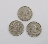 1951 के 3 सिक्के 2 जर्मन मार्क