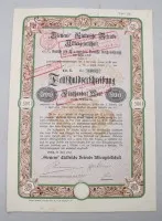 “Siemens” Elektrische Betriebe Aktiengesellschaft 1912年500马克4½%部分债券，打孔