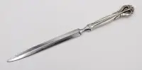 Brevåbner, Danmark, forsølvet, ca. L-21,5cm