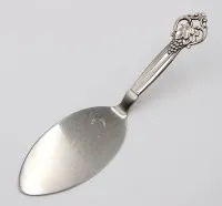 Kagetang, sølvskaft, COHR, Danmark 1949, L-18cm