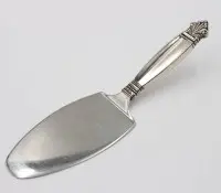 Kakespade, sølvskjeft, Georg Jensen, Dronning, L-16,3cm