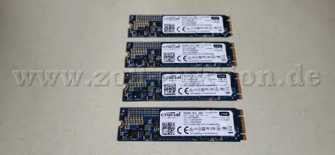 4 SSD Crucial M.2 по 275 ГБ, загалом 1100 ГБ
