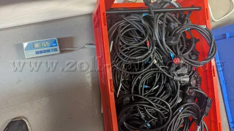 250 kg restanten stroom-, LAN- en datakabels met stekker