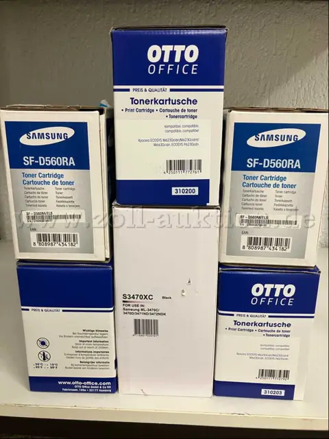 Parti med 6 tonerkassetter Samsung/Kyocera (gamle, uåbnede, stadig i original emballage)