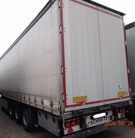 三轴侧帘半挂车,Schmitz Cargobull,型号 SCS24-L