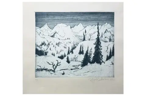 Bruno Goldschmitt – paesaggio invernale nel pedemonte