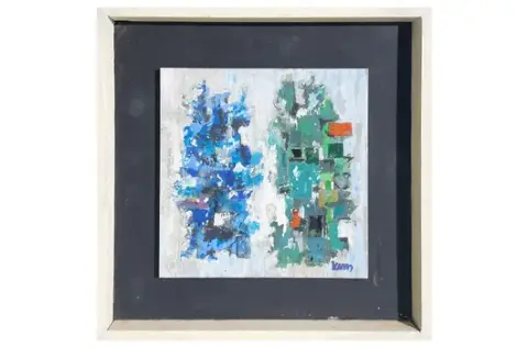Hans Kern – raffigurazioni astratte verde-blu