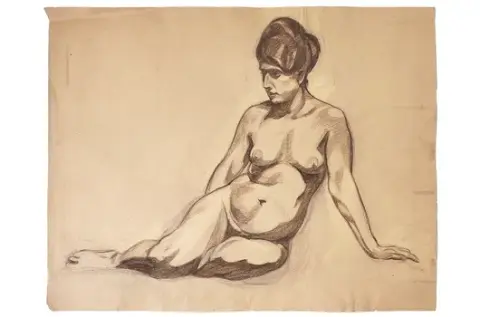 Karl Seubert — nudo femminile