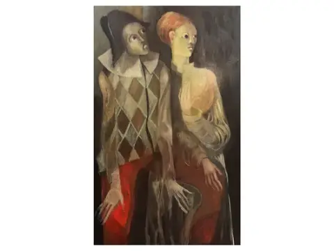 Helmut Wellschmidt — Arlecchino con donna