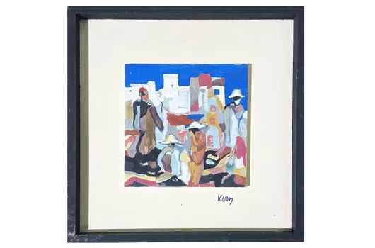 Hans Kern - Case greche con persone