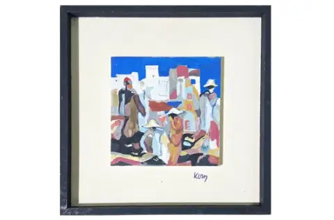 Hans Kern - Case greche con persone