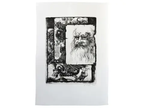 Ukjent kunstner - Den gamle og dragen