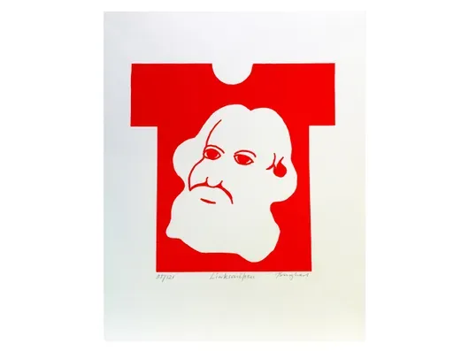 Toni Burghart - 卡尔·马克思T恤 Linksaußen