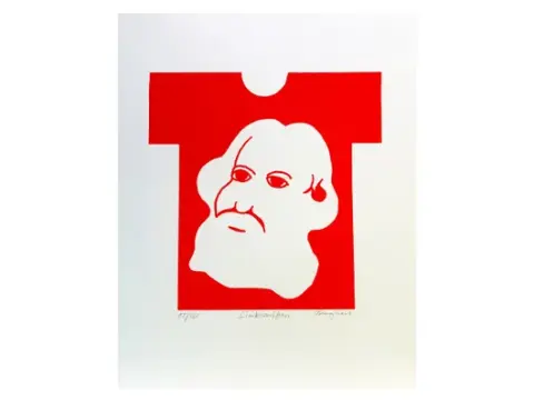 Toni Burghart - Karl Marx T-skjorte Linksaußen