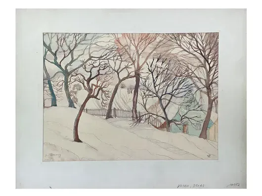 Josef Pöhlmann - Vorra, case nella neve