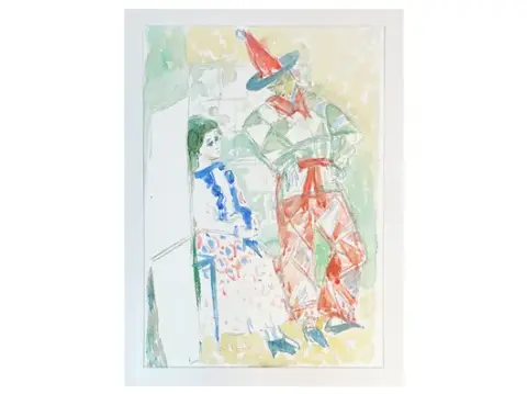 Georg Weidenbacher - Harlekin og dame
