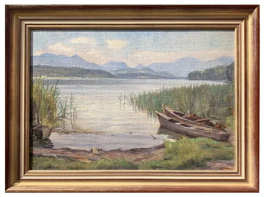 Hans Oertle - 西姆斯湖畔的两艘船