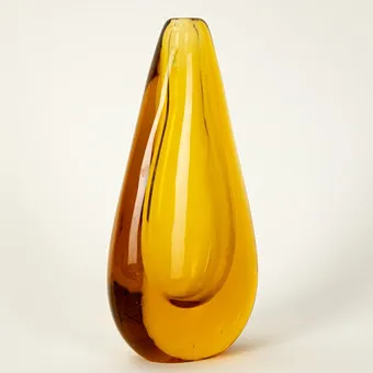 Alessandro Mandruzzato,水滴形花瓶,签名,穆拉诺,1960-1970年代
