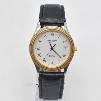 TISSOT, PR 50, 腕表, 蓝宝石玻璃, 星期日期显示, swiss made, 约1990年代。