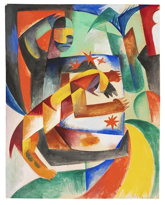 海因里希·坎彭东克，《星座》（星图），1913年