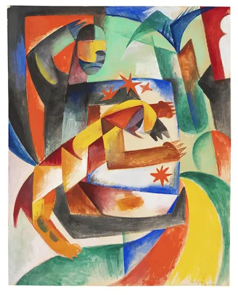 Heinrich Campendonk, zviježđe (zvjezdana slika), 1913