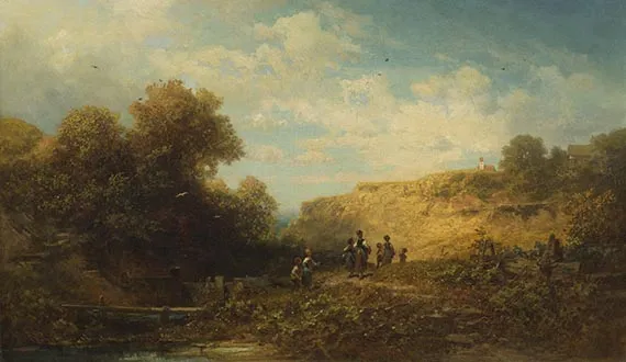 Carl Spitzweg，放学回家的学童，1860